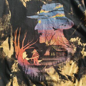 XL Freddy Krueger Bleach Tie Dye Shirt custom DIY + ooak Gildan